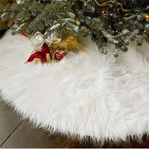 48 Inch Christmas Tree Plush Skirt Decoration for Merry Christmas Party