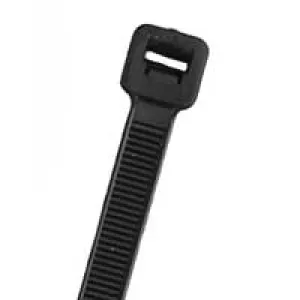 8" Cable Ties, 40 LB, Black, 1000 pack