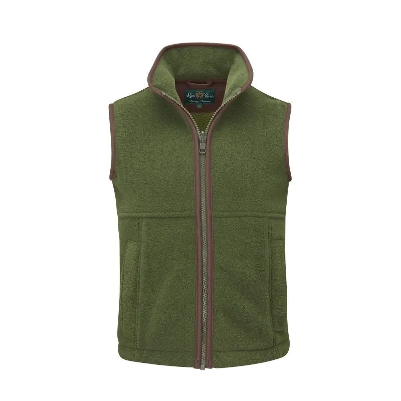 Alan Paine Aylsham Kids Fleece Waistcoat - Leaf