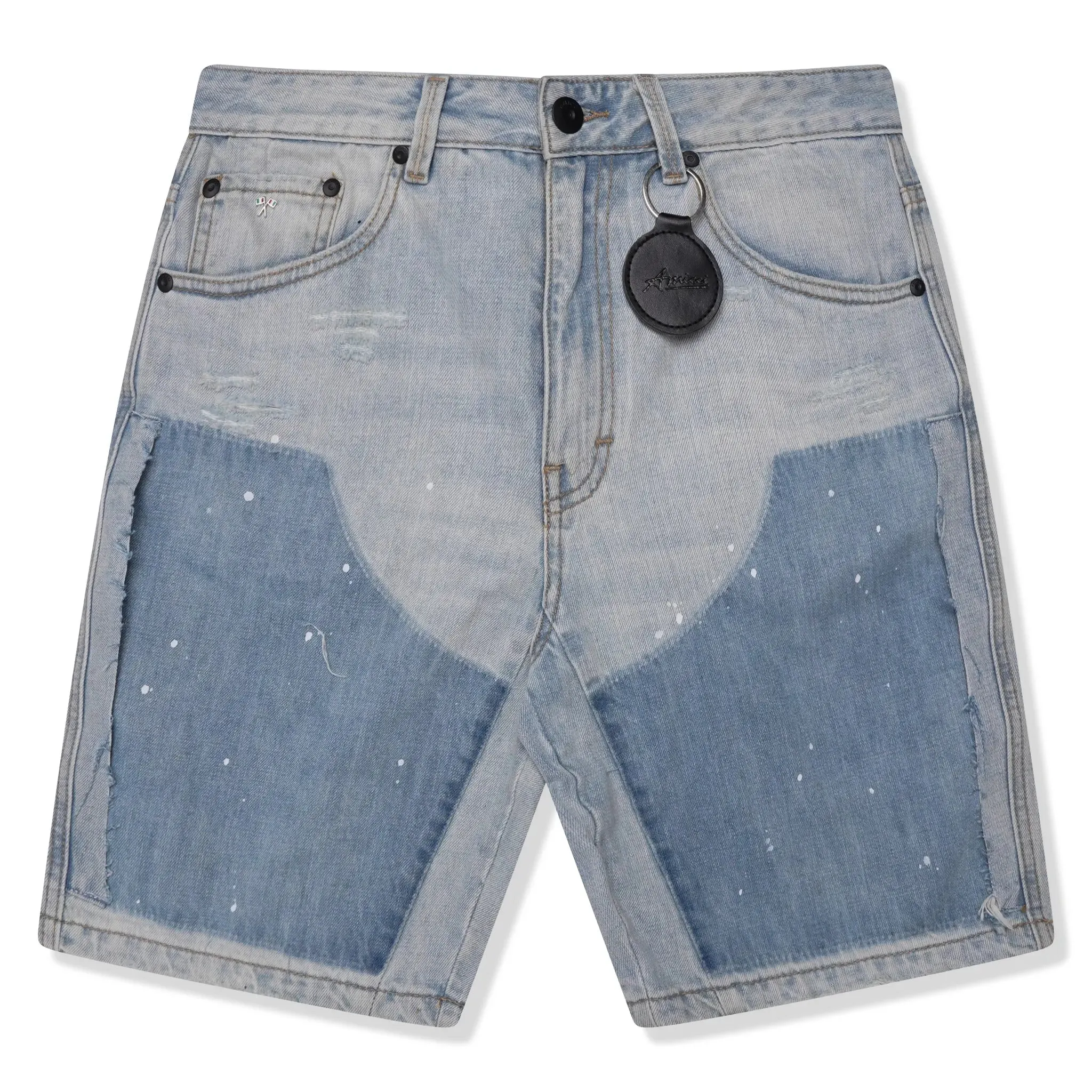 Amicci Adrano Light Blue Carpenter Shorts