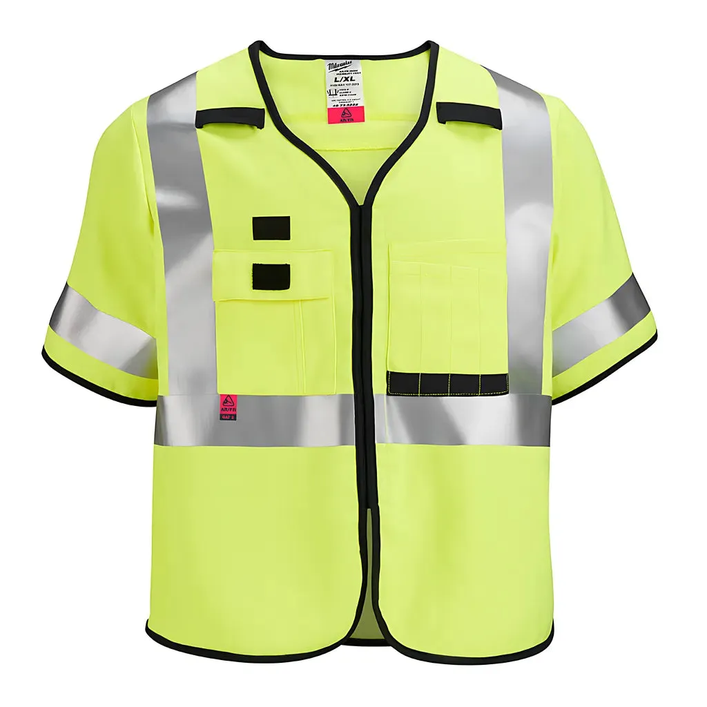 AR/FR Cat. 1 Class 3 High Visibility Yellow Safety Vest - L/XL