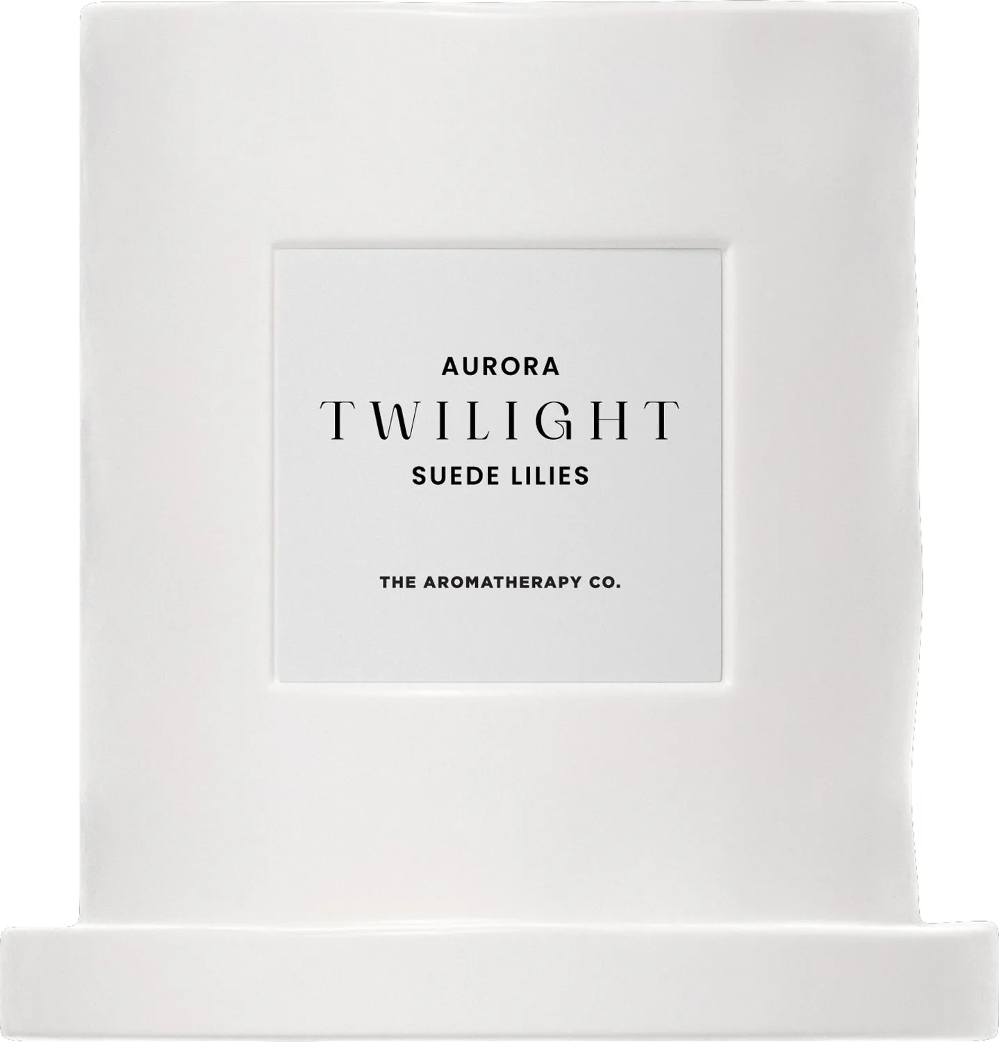 Aurora Twilight Suede Lilies Ceramic Candle