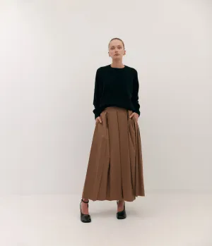 AVA SKIRT- CAMEL