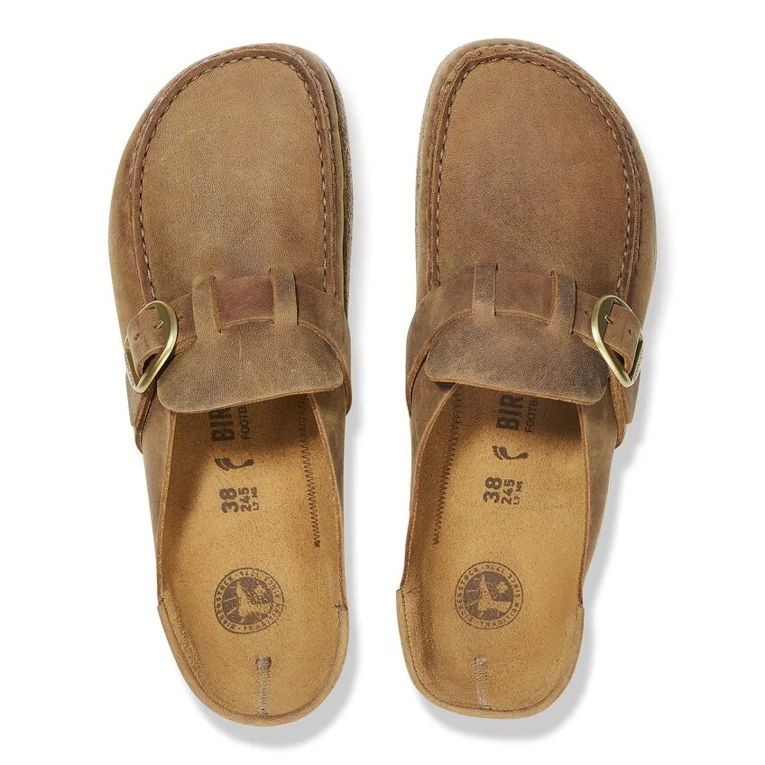 Birkenstock Buckley Oiled Leather Slip On  - Cognac 1024028