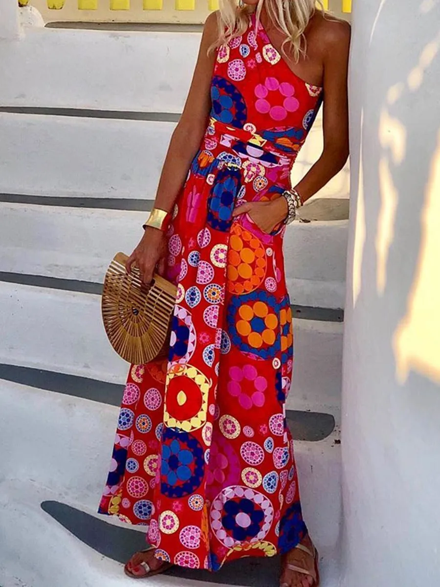 Bohemian Vintage Elegant Floral Dress