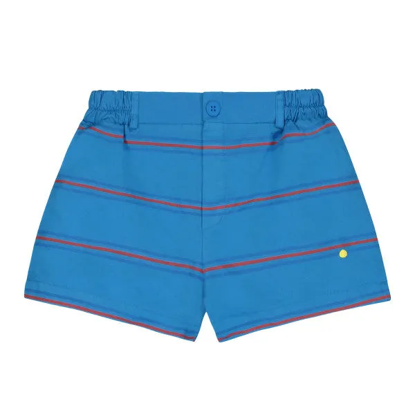 BONMOT FRESH BLUE ALL OVER STRIPES SHORTS