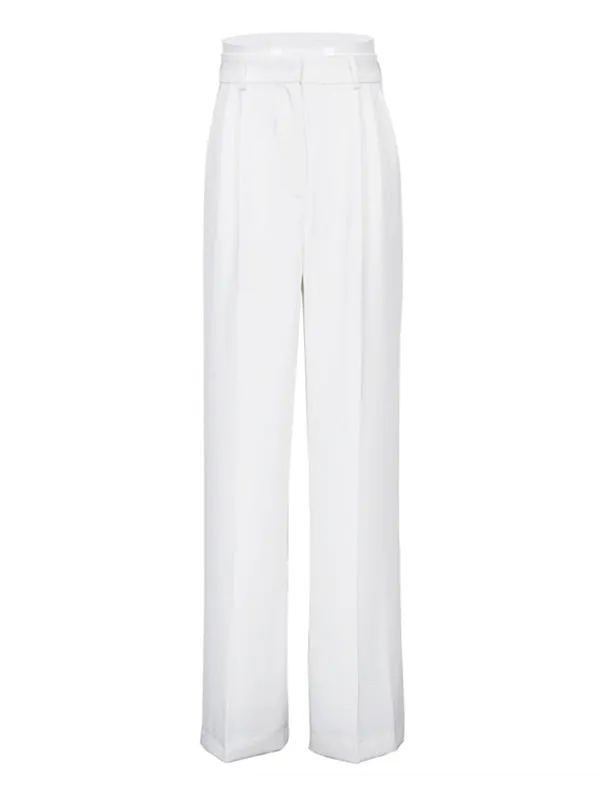 Casual Simple Solid Color Wide Legs Blazer Pants