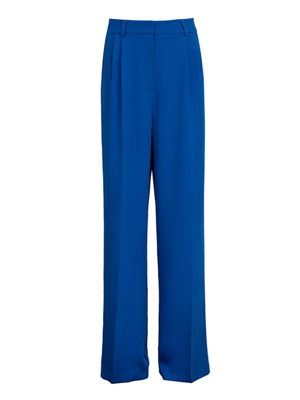 Casual Simple Solid Color Wide Legs Blazer Pants