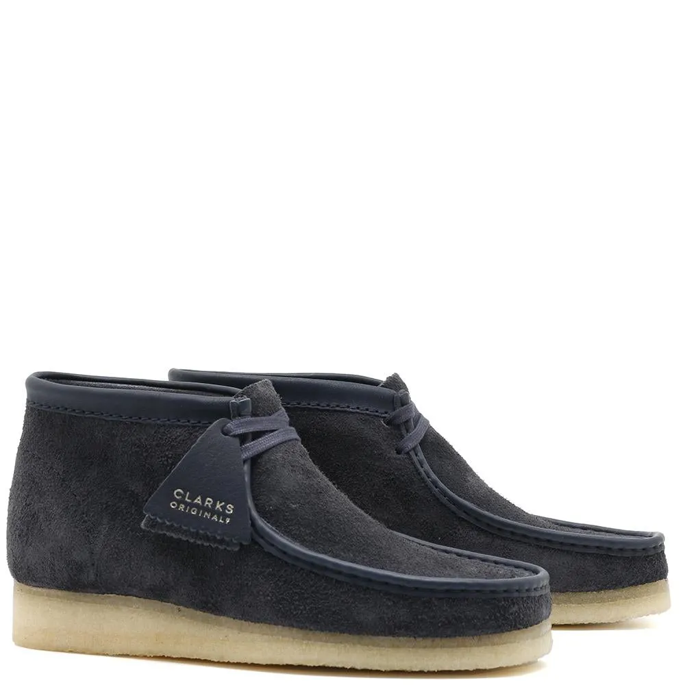 Clarks Originals Wallabee Boot / Navy Hairy Suede