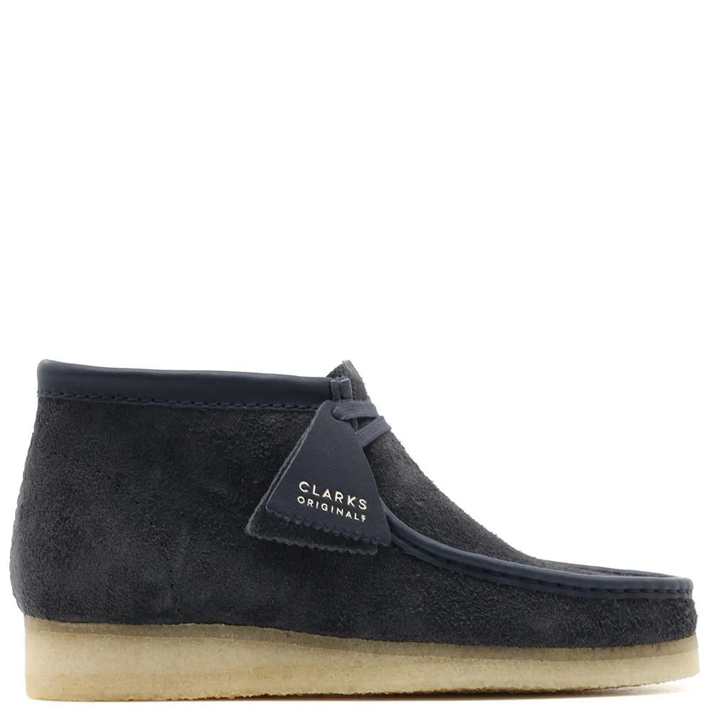 Clarks Originals Wallabee Boot / Navy Hairy Suede