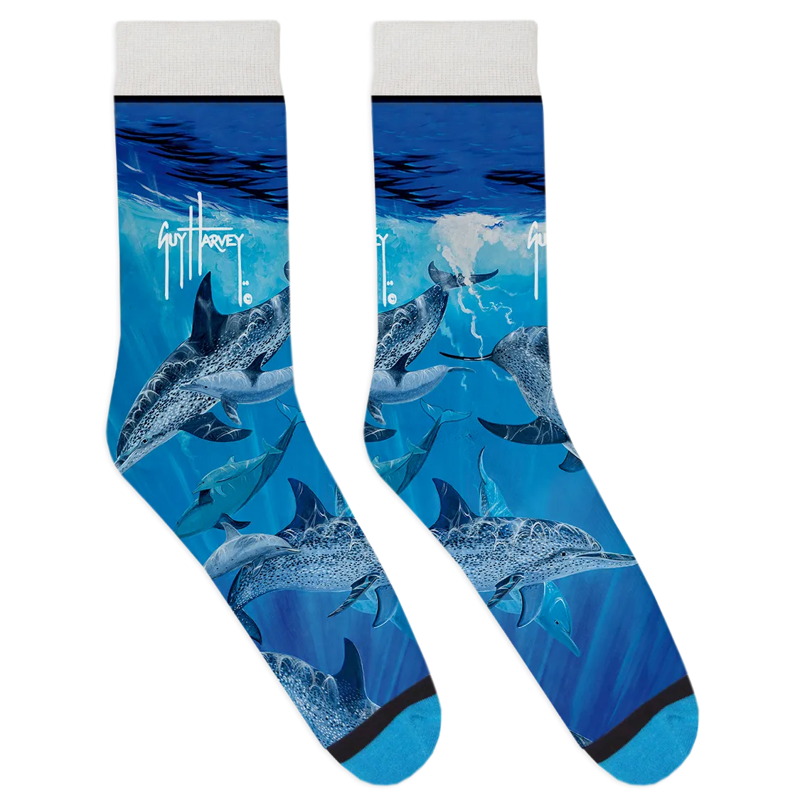 Dark Blue Dolphin Socks