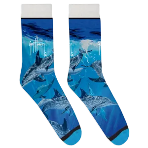 Dark Blue Dolphin Socks