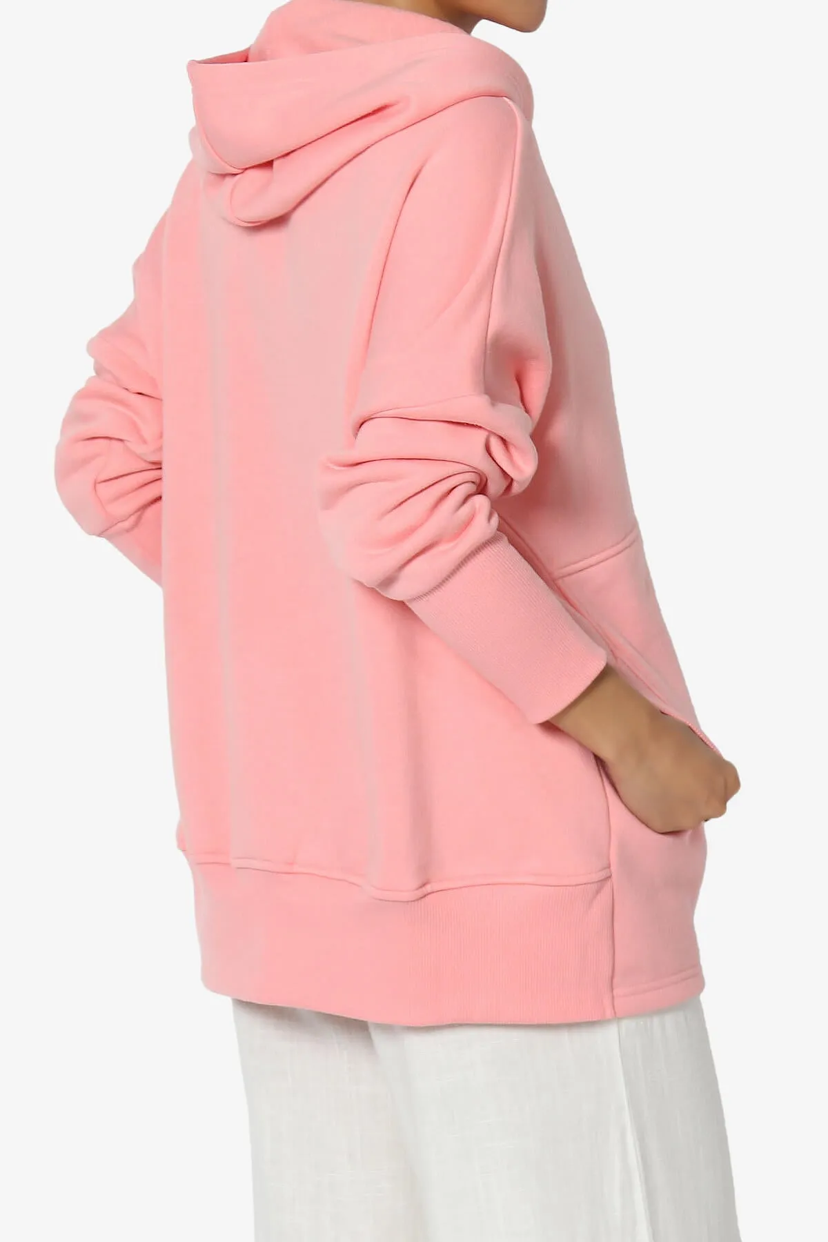 Destene Button V-Neck Hoodie