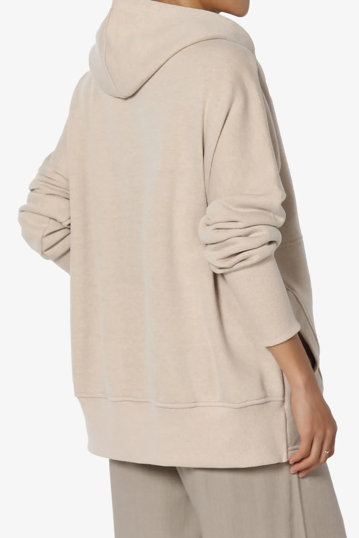 Destene Button V-Neck Hoodie