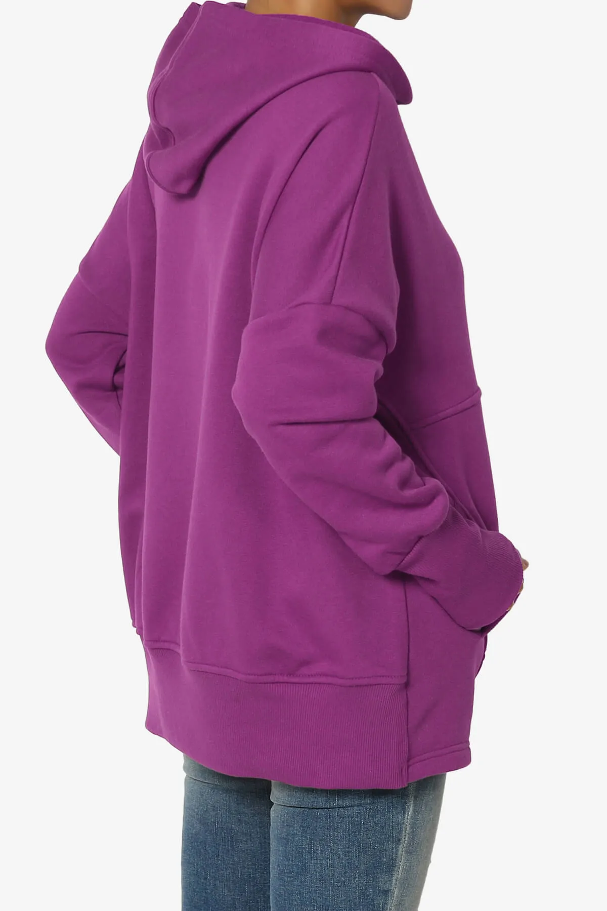 Destene Button V-Neck Hoodie