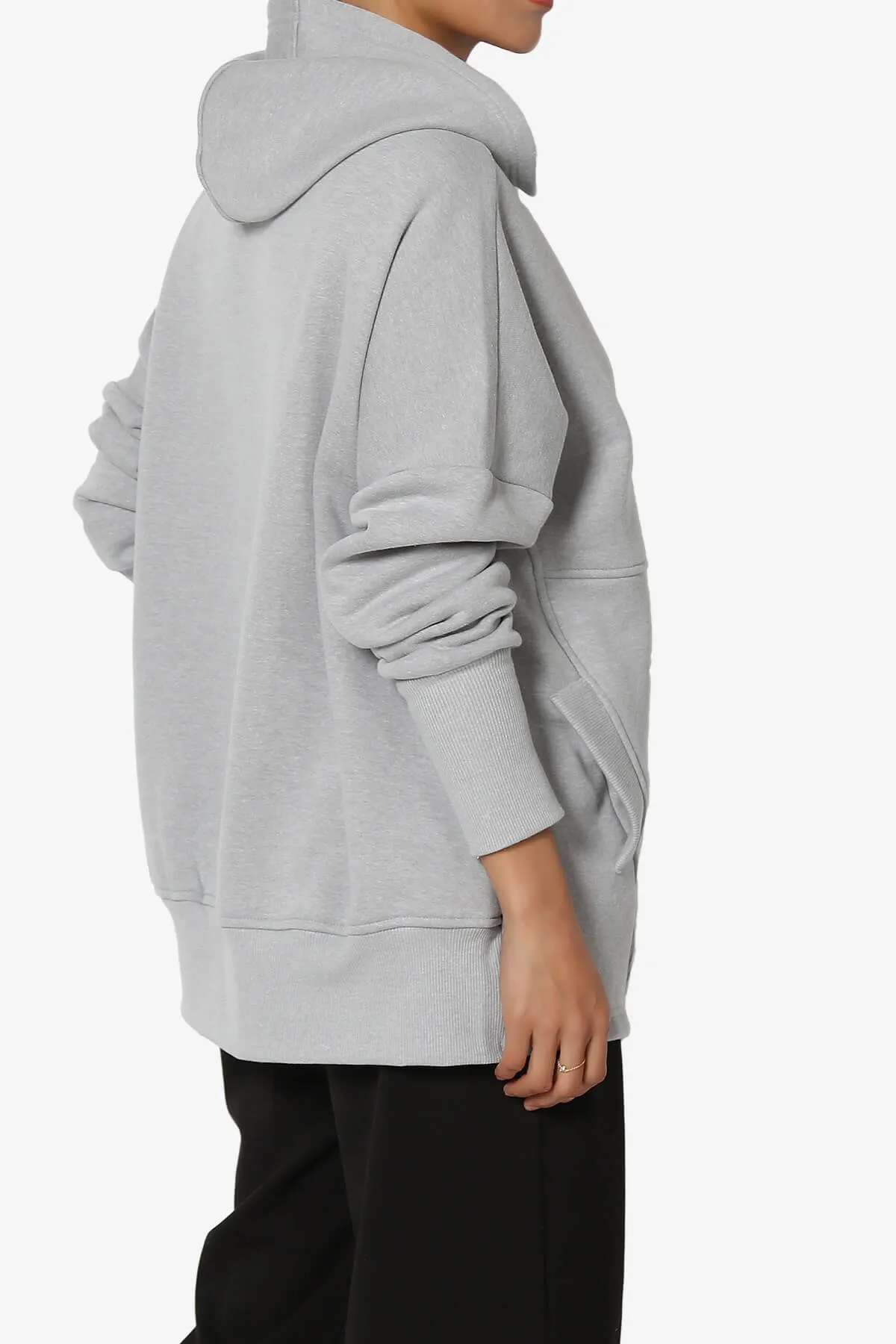 Destene Button V-Neck Hoodie