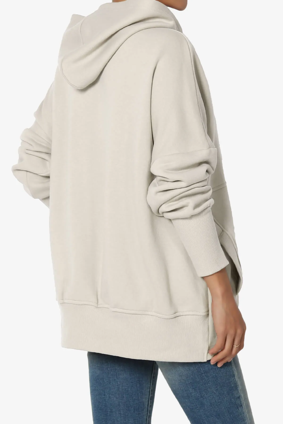 Destene Button V-Neck Hoodie