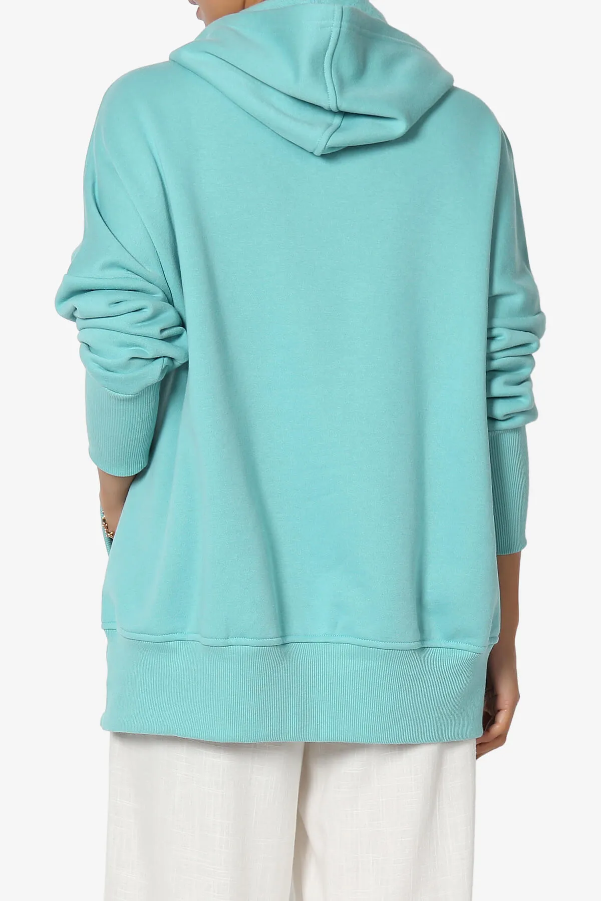 Destene Button V-Neck Hoodie