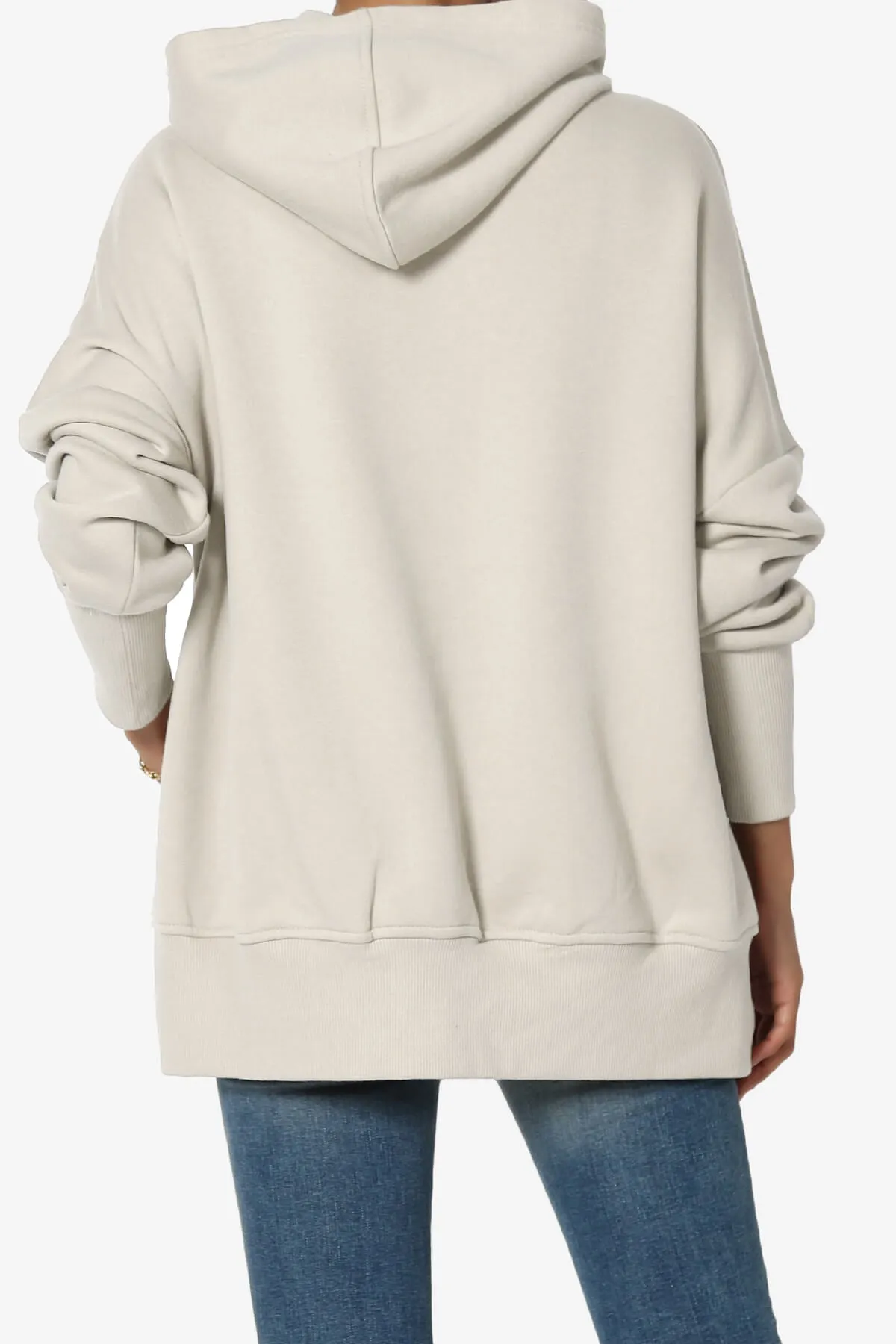 Destene Button V-Neck Hoodie