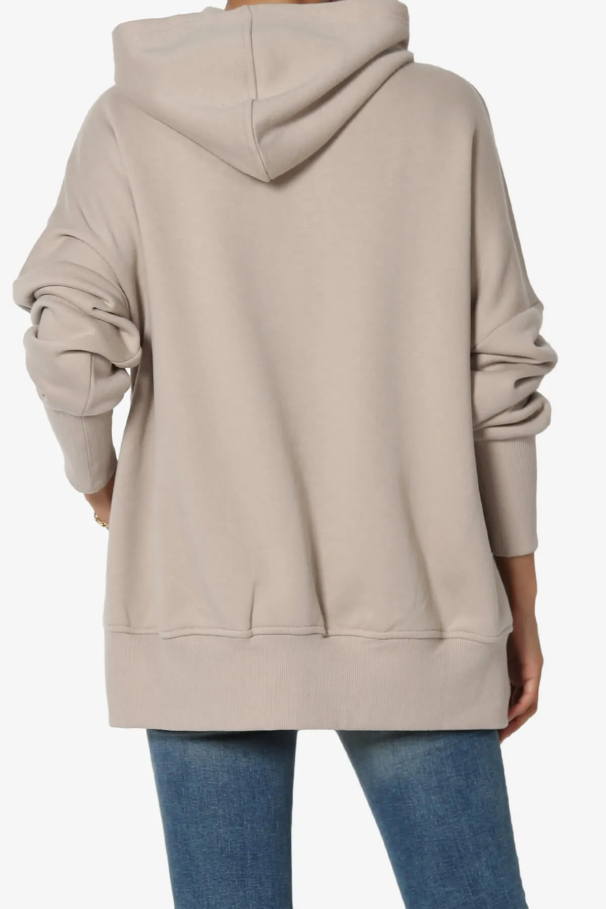 Destene Button V-Neck Hoodie