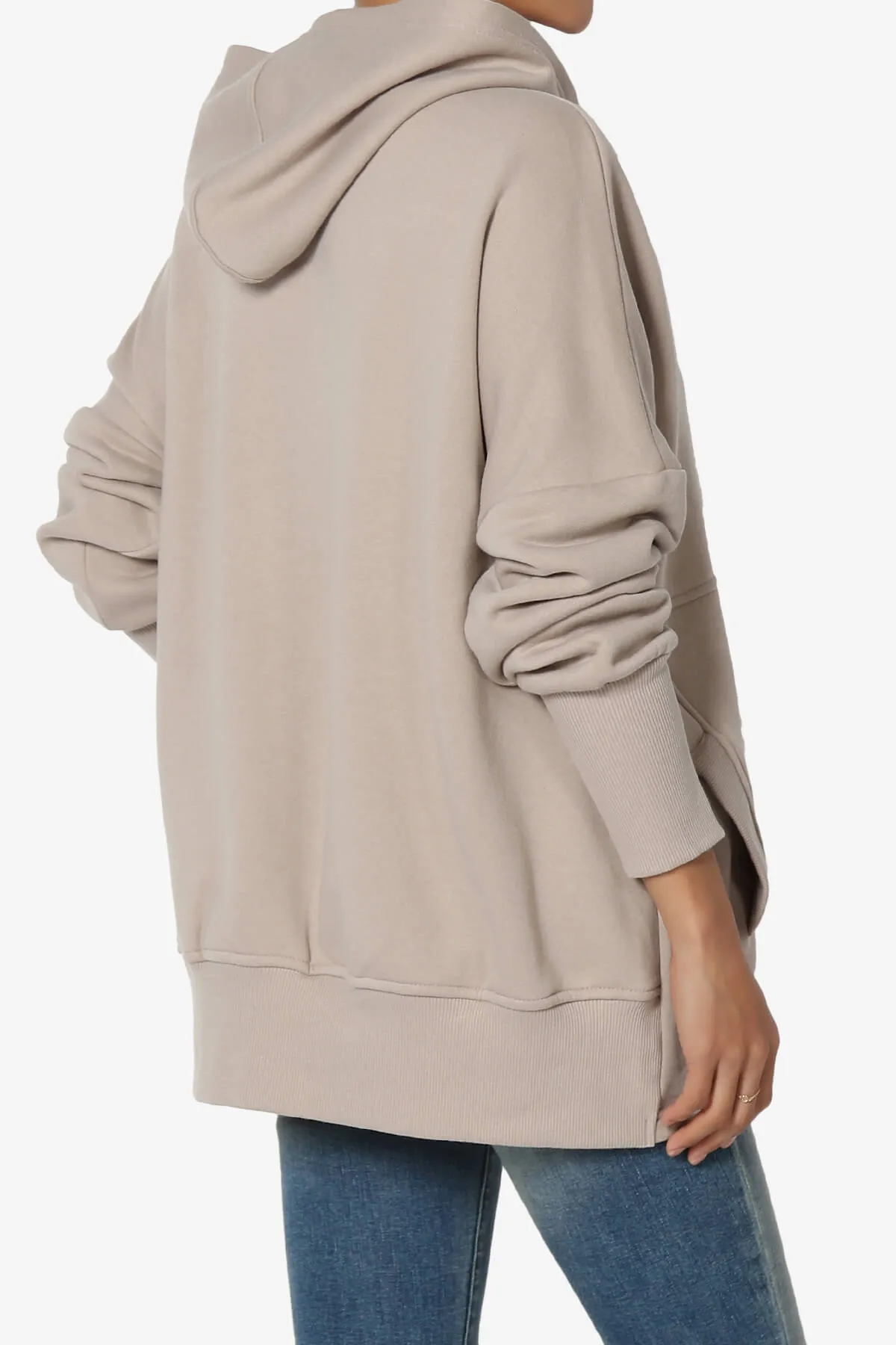 Destene Button V-Neck Hoodie