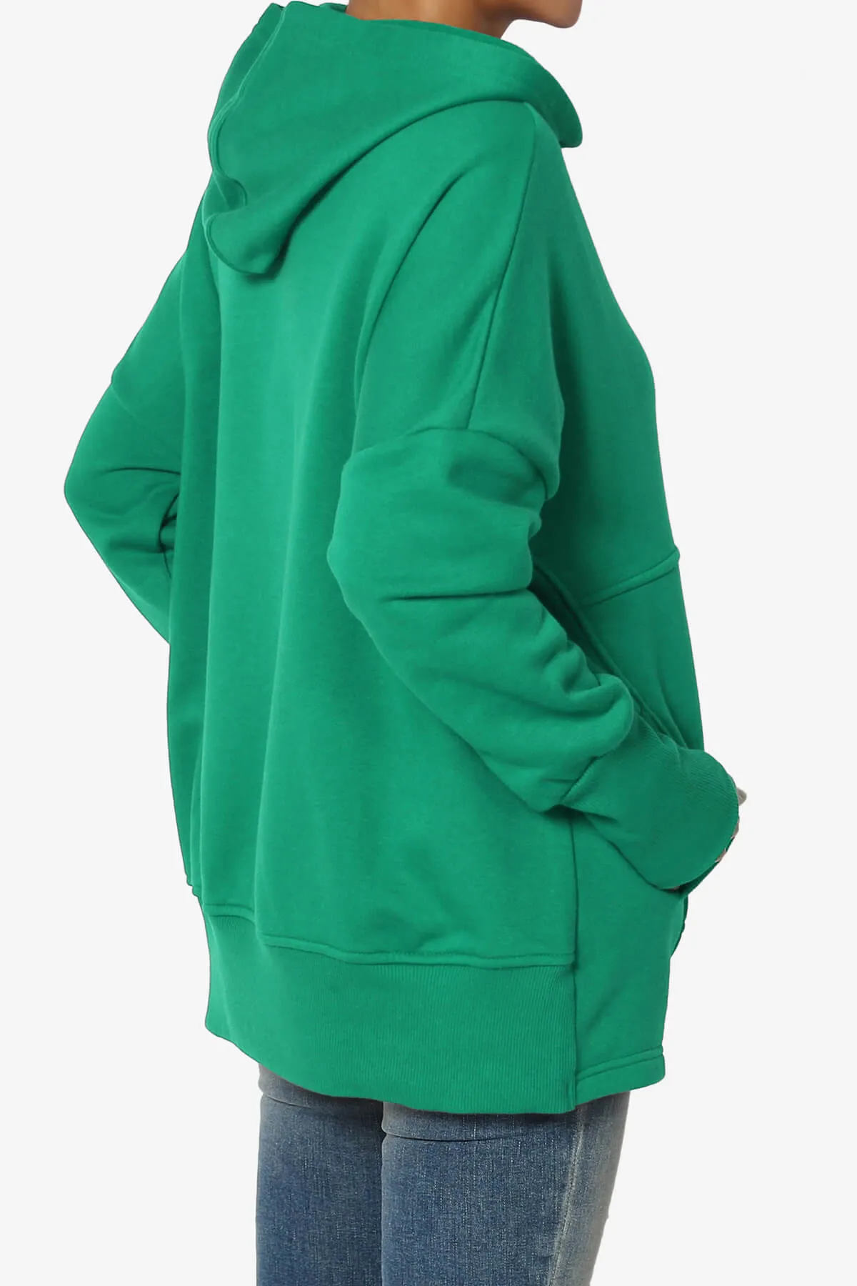 Destene Button V-Neck Hoodie