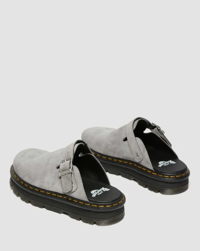 Dr. Martens Zebzag Mule Sling Back Shoe - Ultimate Grey E.H Suede MB