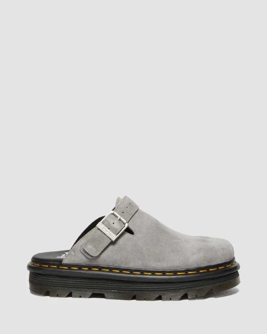 Dr. Martens Zebzag Mule Sling Back Shoe - Ultimate Grey E.H Suede MB