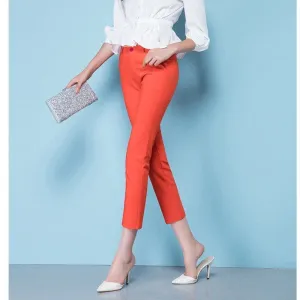 DressBetty - Slim Straight Trousers Women's Pants All Match Casual Spring Legging Pants Plus Size S-4XL Ankle-Length Pants