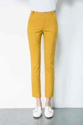 DressBetty - Slim Straight Trousers Women's Pants All Match Casual Spring Legging Pants Plus Size S-4XL Ankle-Length Pants