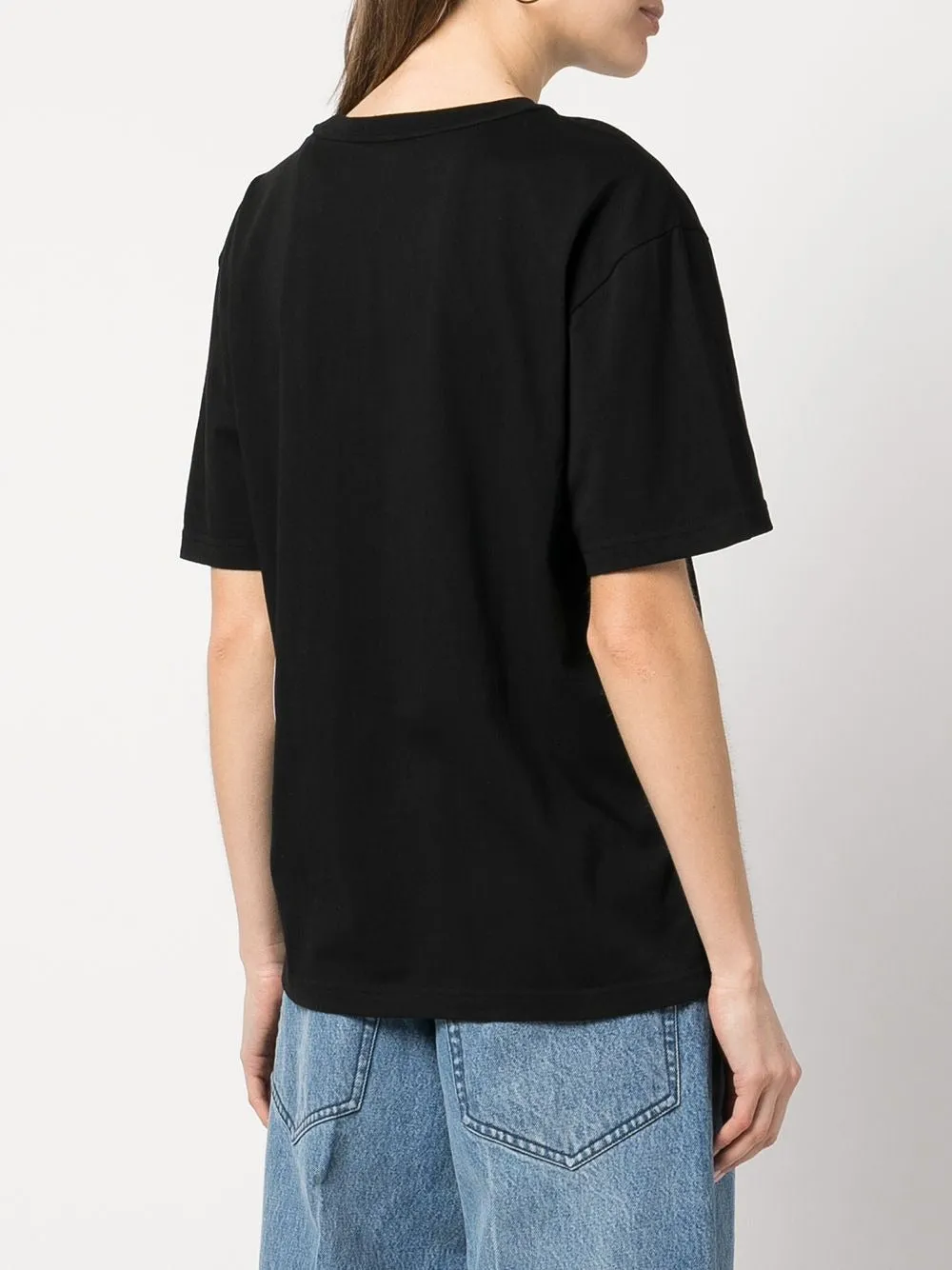 ESSENTIAL JSY S/S TEE W/ PUFF LOGO& BOUND NECK