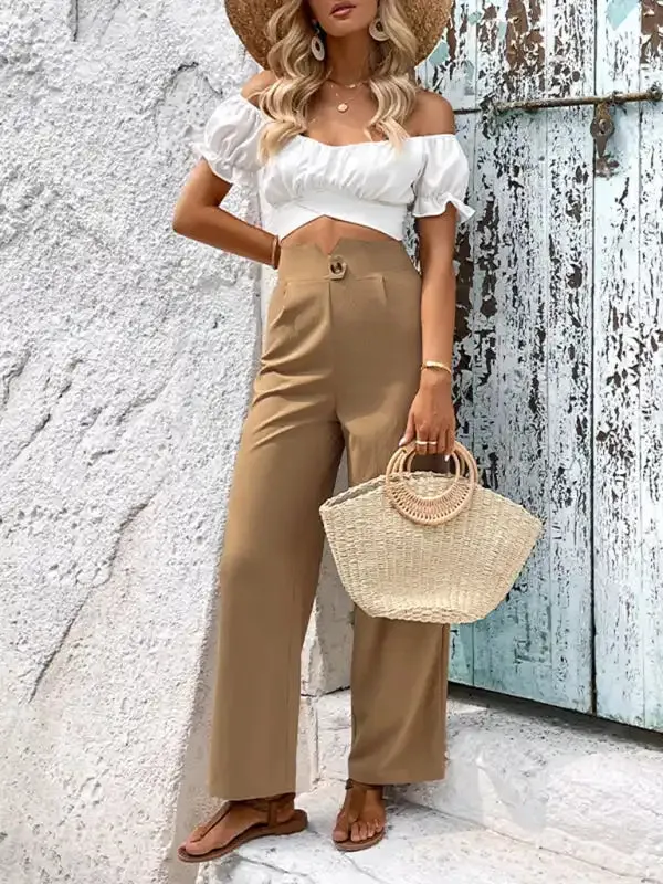 Fashion Women’s Solid Color Casual Pants