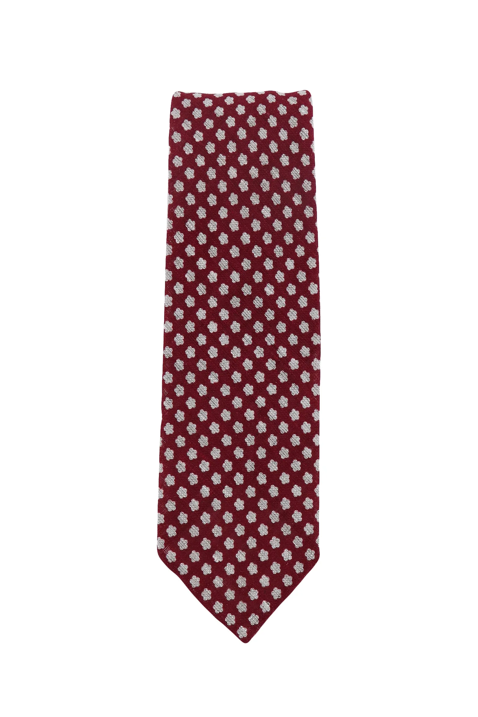 Finamore Napoli  Burgundy Red Tie