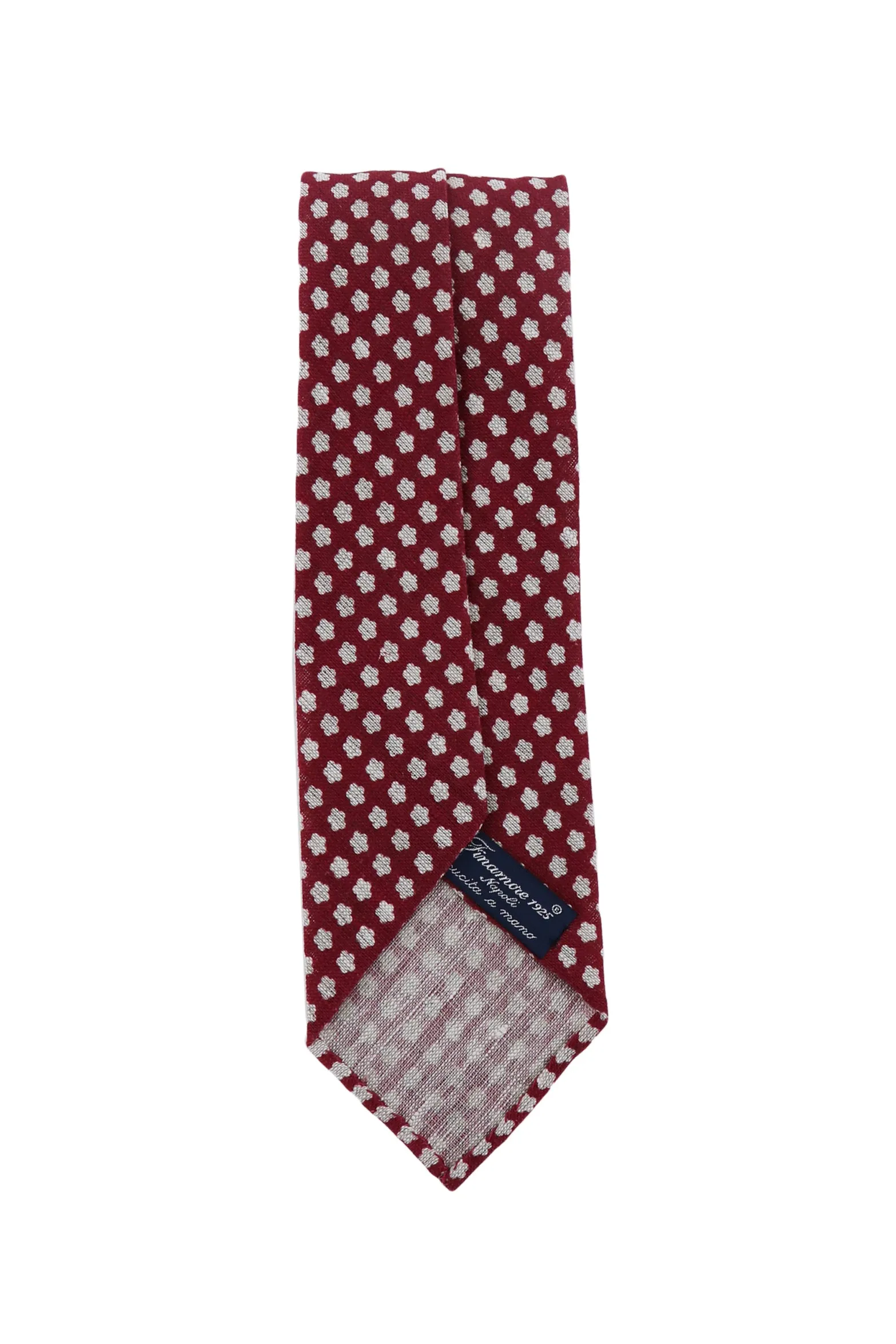 Finamore Napoli  Burgundy Red Tie