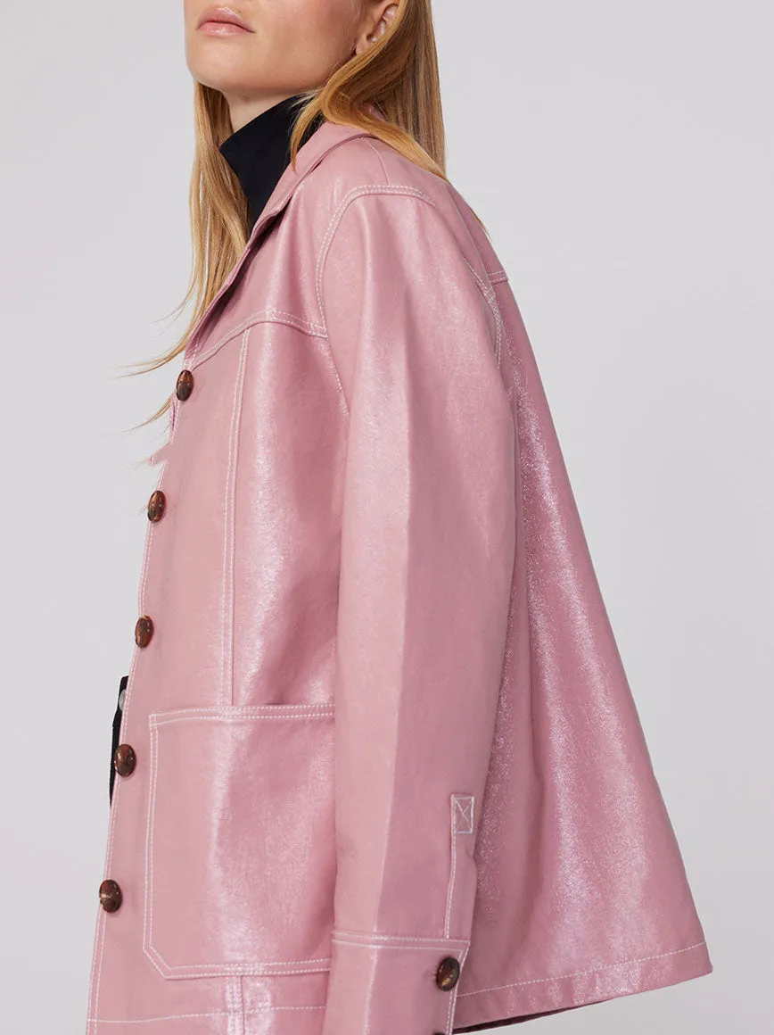 Frankie Pink Vinyl Jacket