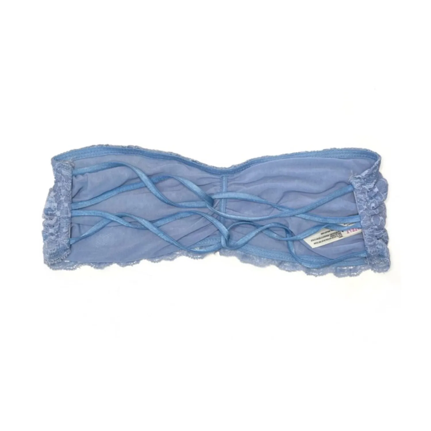 Free People Essential Lace Bandeau Sky Blue