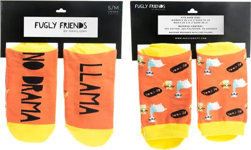 Fugly Friends No Drama Llama Socks