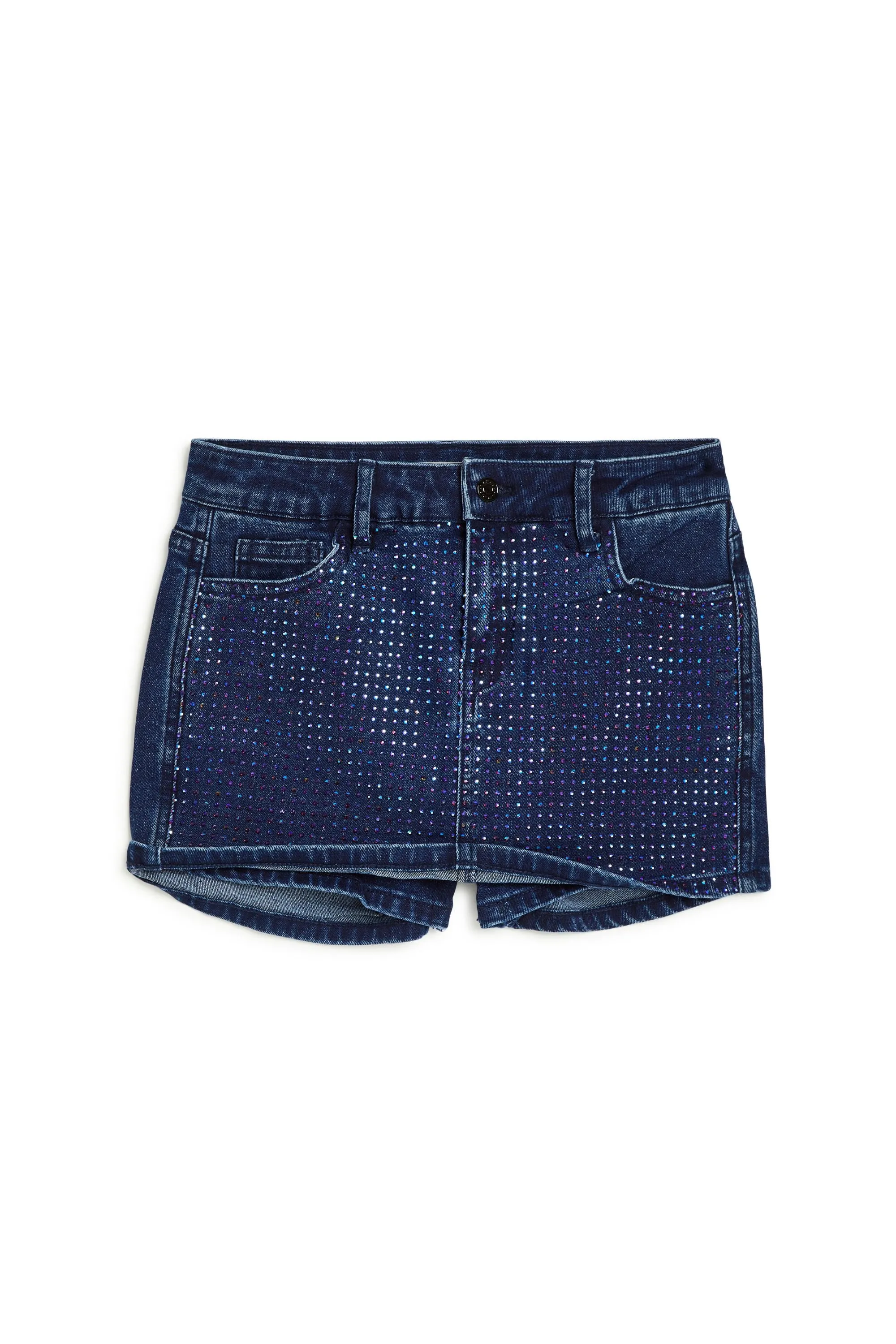 Grid Rhinestone Skort