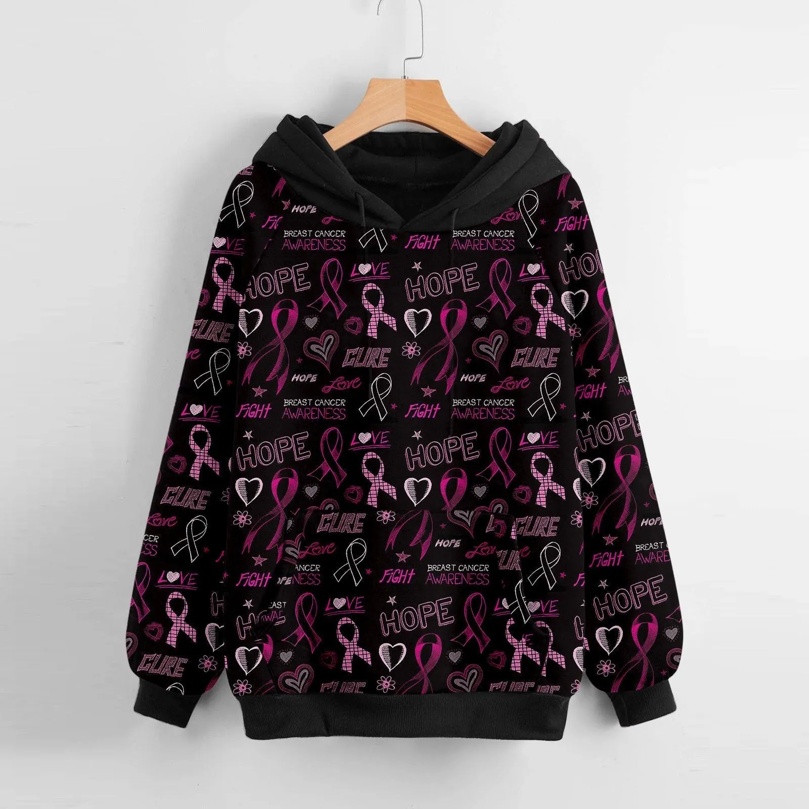 Halloween pumpkin print hoodie