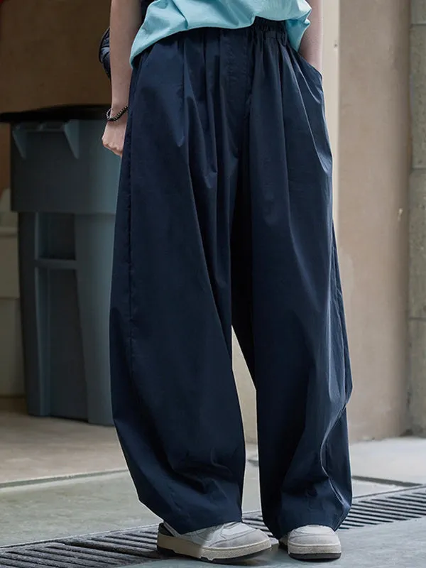 High Waisted Wide Leg Pleated Casual Pants Bottoms Trousers