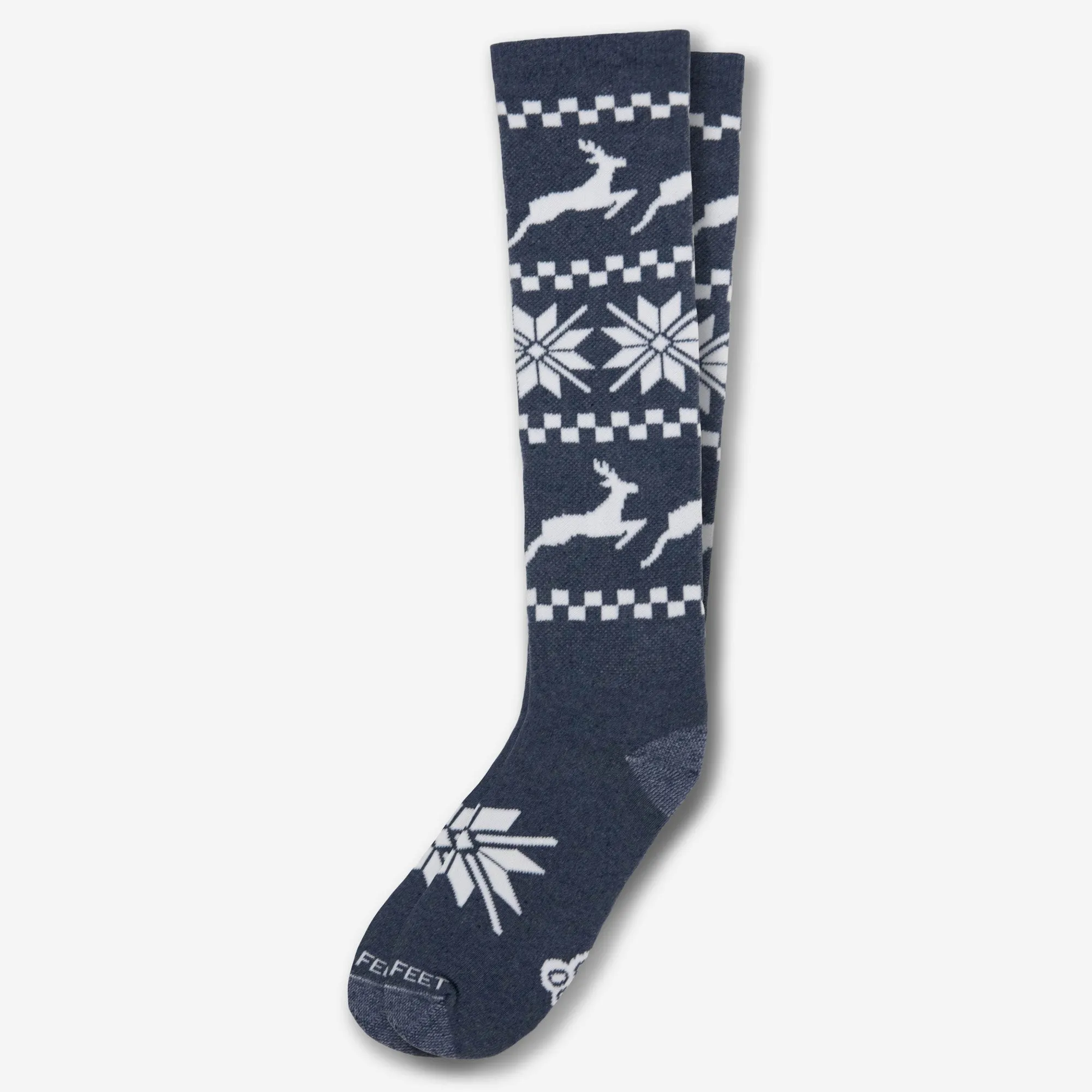 Knee High Nordic Reindeer Holiday 2-Pack