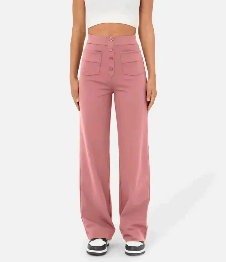 Lea | High-Waisted Elastische Casual Pants