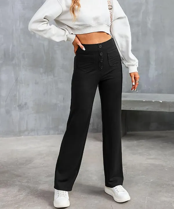 Lea | High-Waisted Elastische Casual Pants