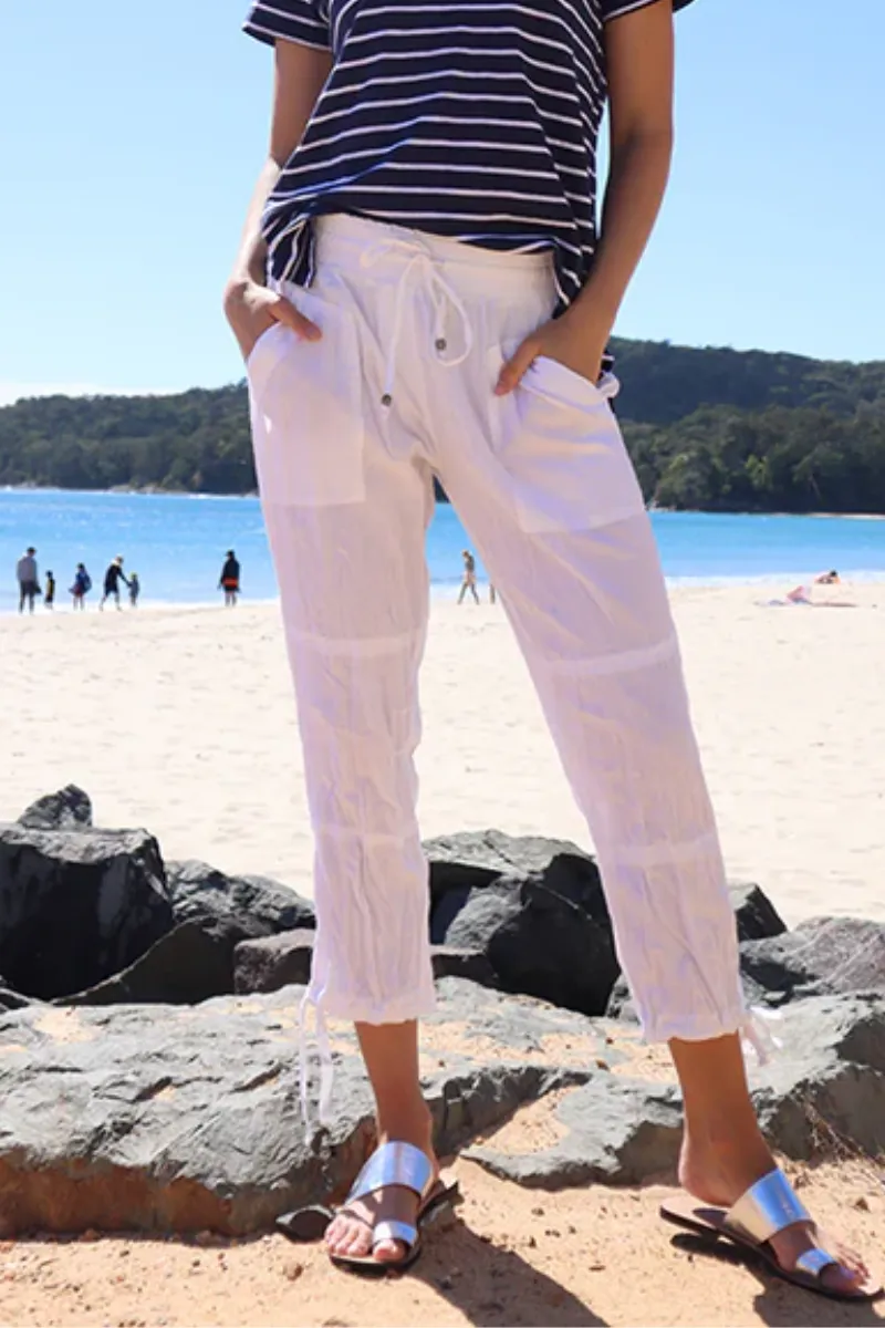 Lula Life Beach Pant White