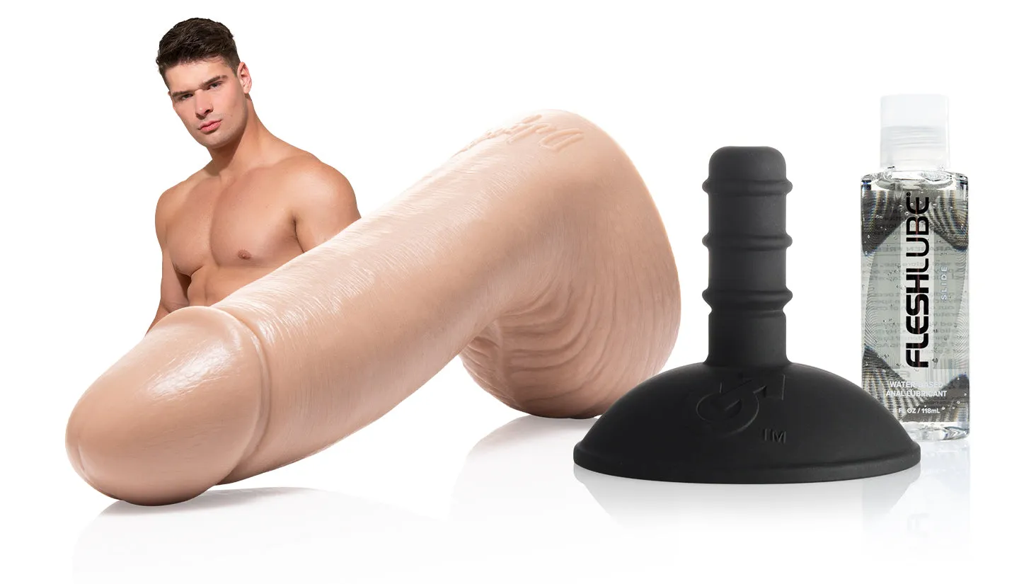 Malik Delgaty Dildo Pack With Fleshlube Slide