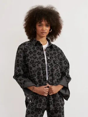 Missy Grey Floral Overshirt