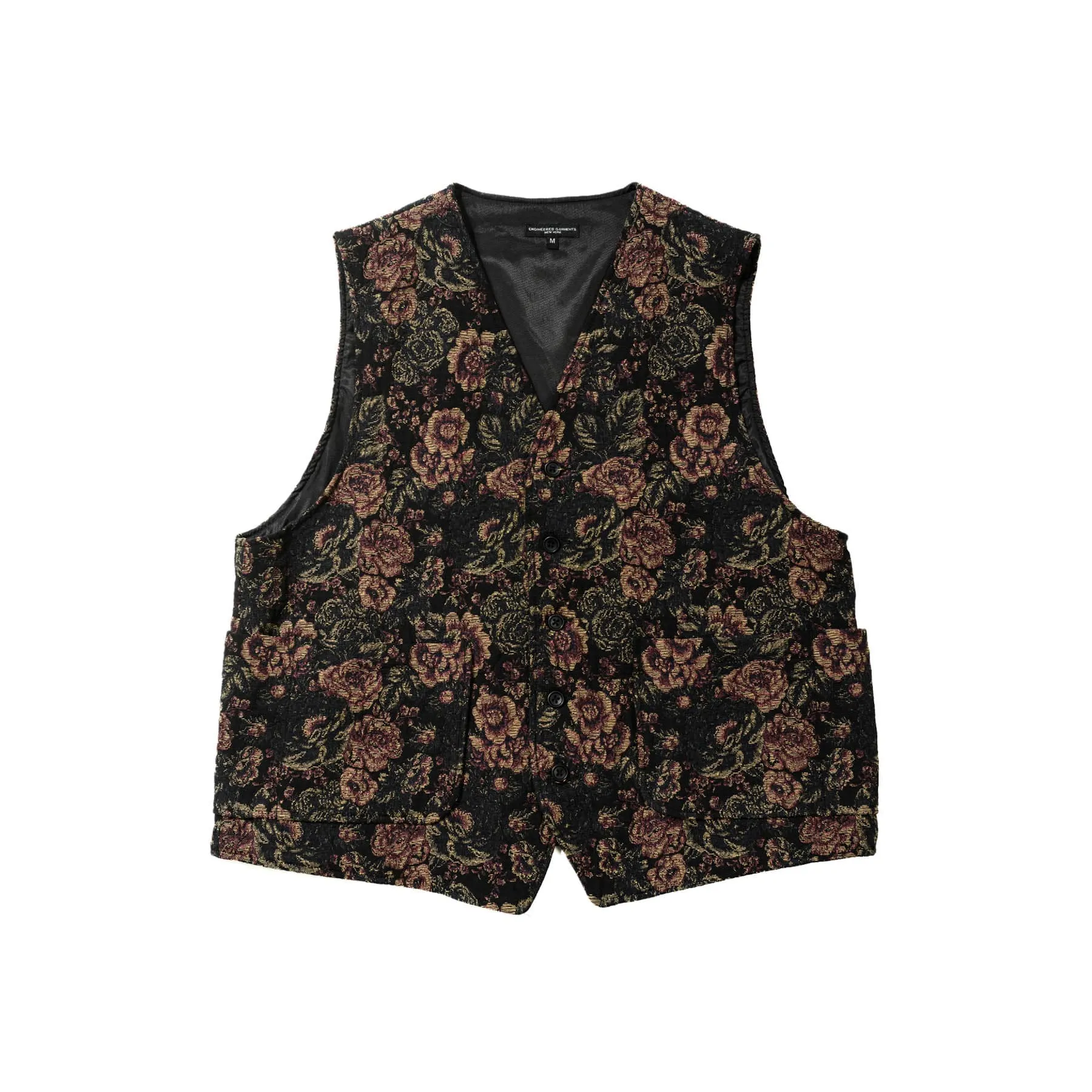 ODD Vest - Black/Gold CP Floral Jacquard