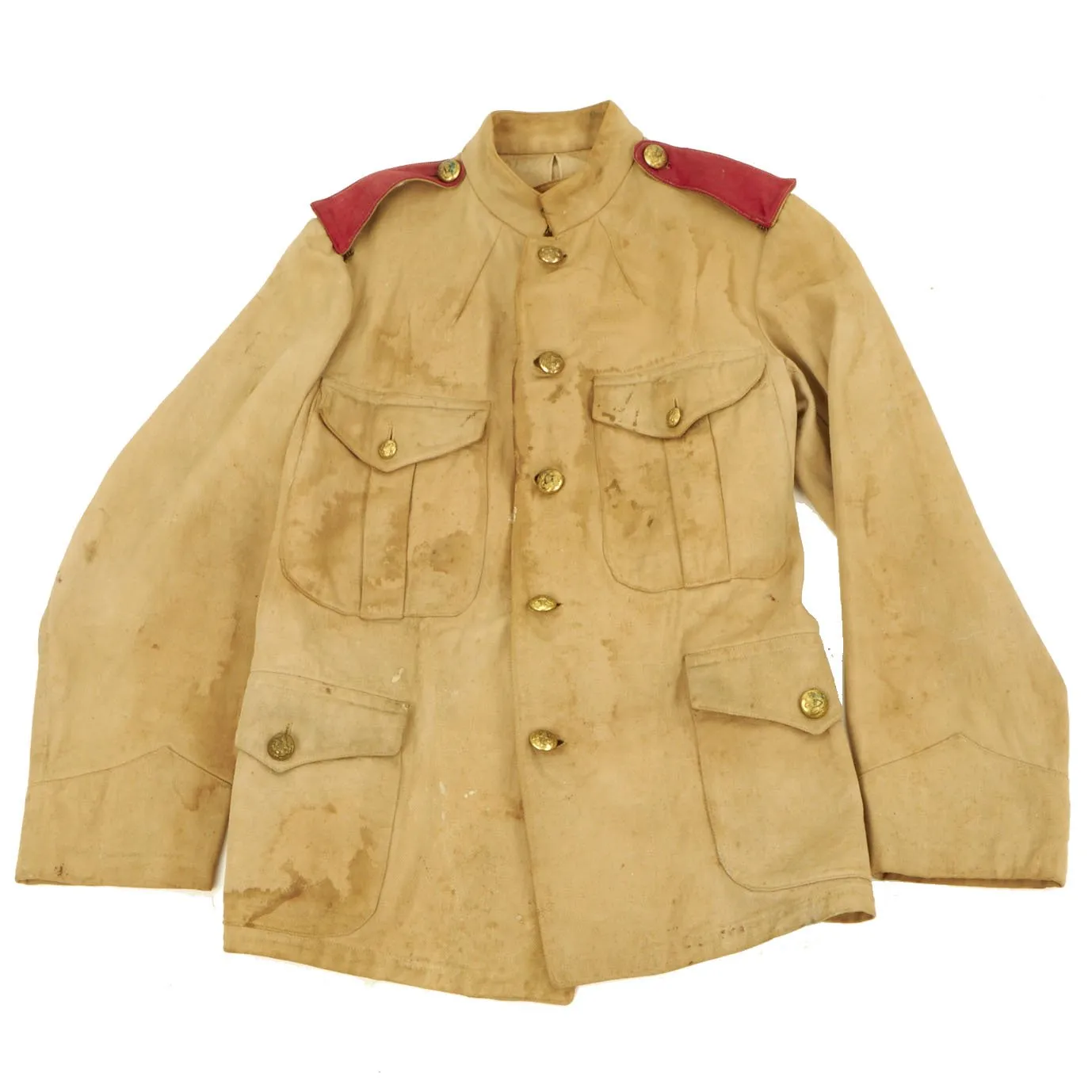 Original Spanish American War Era Philippine-Made Model 1899 Tropical Coat - Artillery