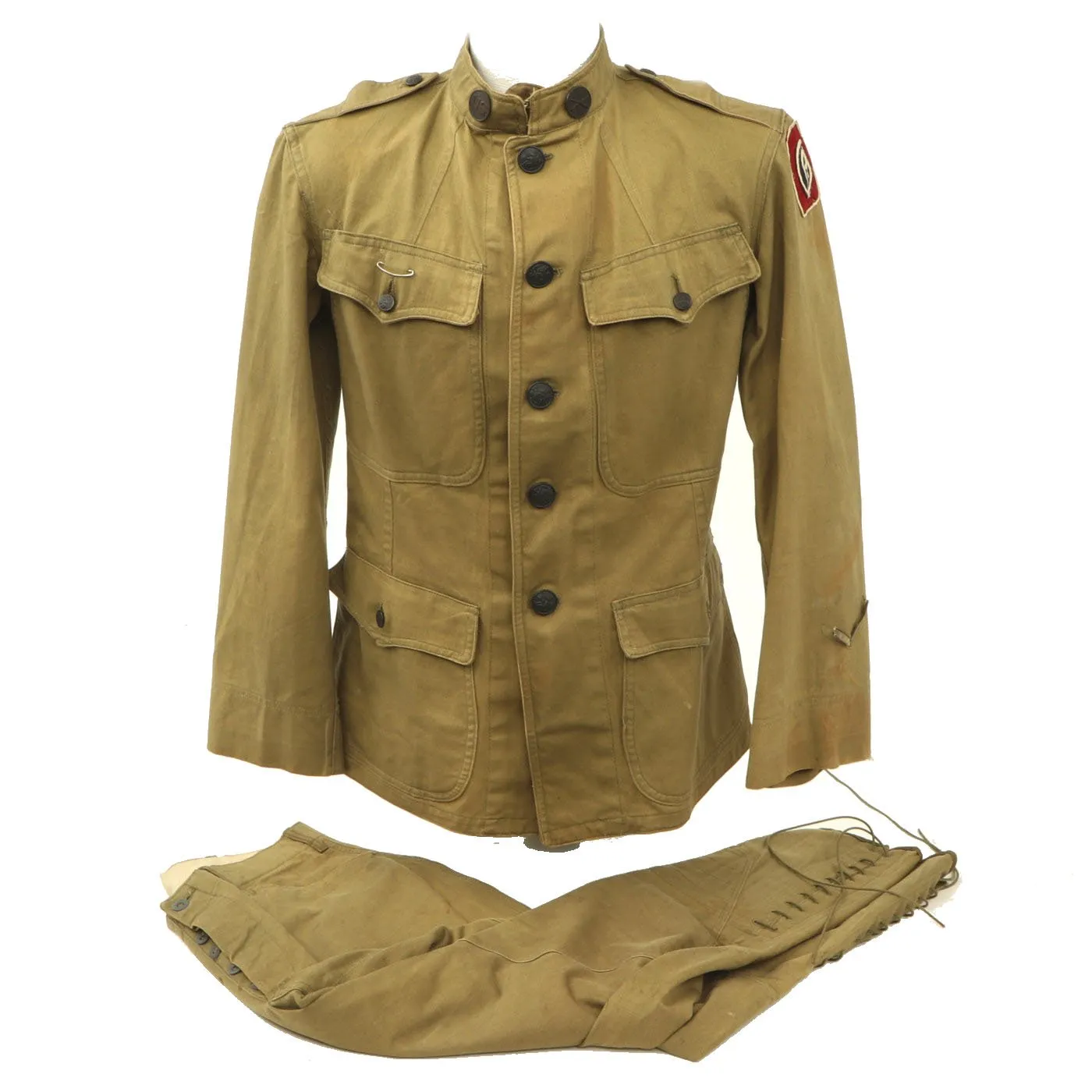 Original U.S. WWI 82nd All American Division M1912 Summer Field Uniform