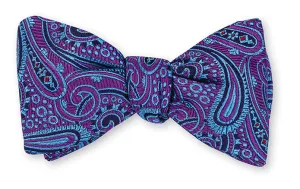 Purple Chastain Paisley Bow Tie - B5303